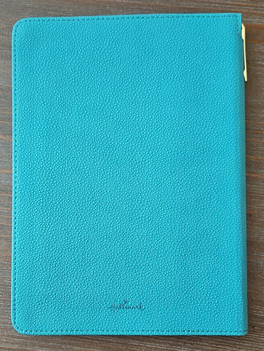 Hallmark Teal Hardcover Notebook with Pen